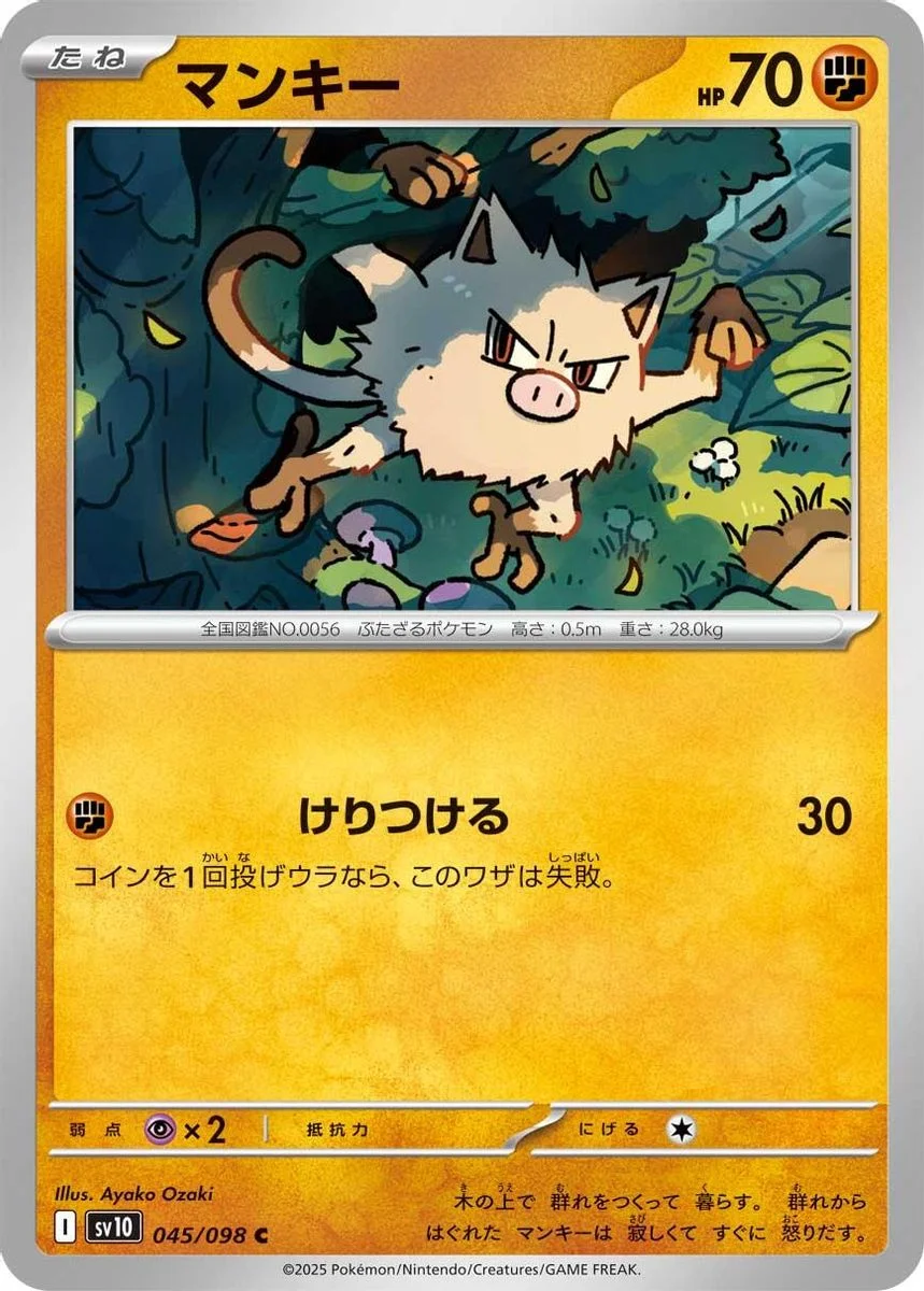 Mankey 「TEAM_ROCKET No. 039」「JP」